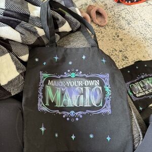 Wicked Black 'Make Your Own Magic' Tote Bag